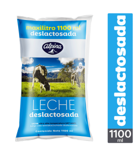 LECHE ALPINA DESLACTOSADA BOLSA X 1100ML