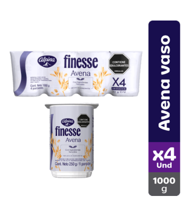 AVENA FINESSE ALPINA PACK 4UDS X 250GR