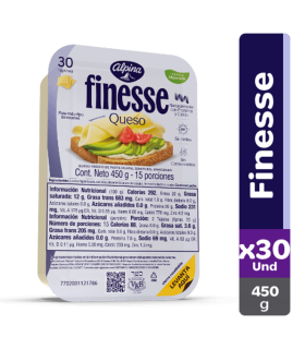QUESO ALPINA FINESSE 30 TAJADAS X 450GR