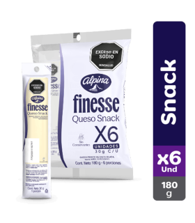 QUESO ALPINA FINESSE SNACK X 6UDS