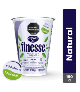 YOGURT FINESSE NATURAL VASO X 180GR