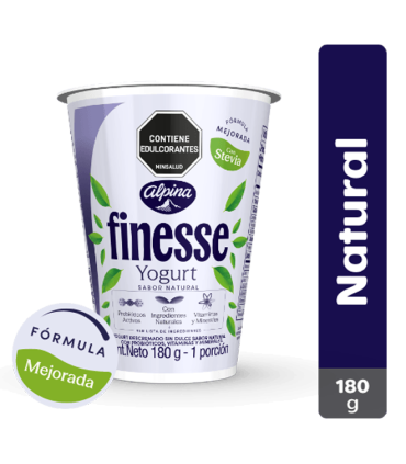 YOGURT FINESSE NATURAL VASO X 180GR