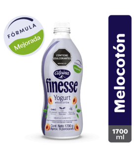 YOGURT FINESSE MELOCOTON BOTELLA X 1700GR