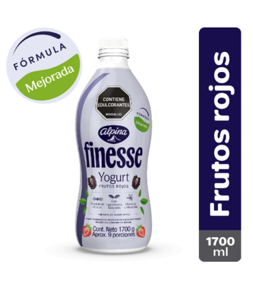 YOGURT FINESSE FRUTOS ROJOS BOTELLA X 1700GR
