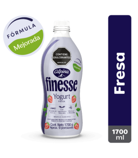 YOGURT ALPINA FINESSE FRESA BOTELLA X 1700GR