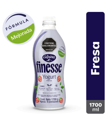 YOGURT ALPINA FINESSE FRESA BOTELLA X 1700GR