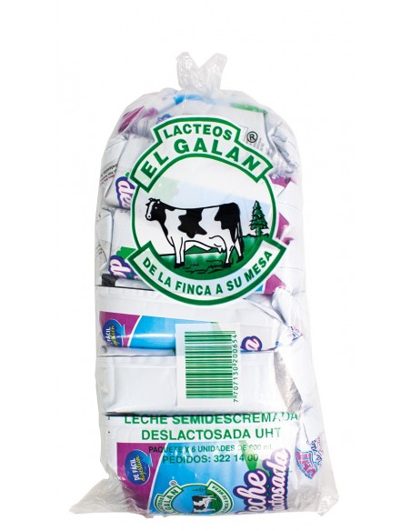 LECHE GALAN UHT DESLACTOSA SIXPACKx900 MILILITRO