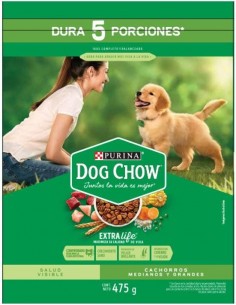 DOG CHOW CACHORRO S.V.MEDIANOS GRANDES BOLSA 475G