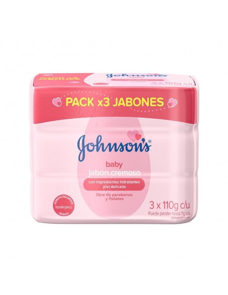 OFERTA JABON JOHNSON BABY CREMA LIQUIDA 3Bx110G P.E