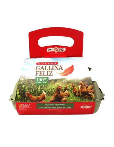 HUEVOS GALLINA FELIZ AAA ROJO CAJA x18 UNIDAD