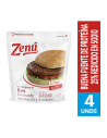 HAMBURGUESA DE RES PREASADA ZENU BL400G x 4UND