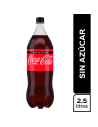 GASEOSA COCA-COLA ZERO SIN AZÚCAR x 2.5lt