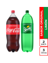 OF GASEOSA COCA-COLA 3LT+SPRITE 3LT P.ExU