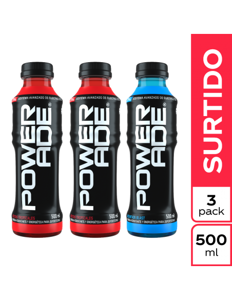 OFERTA POWERADE SURTIDOx500 MILILITRO PCKx3 UNIDAD P.ESP
