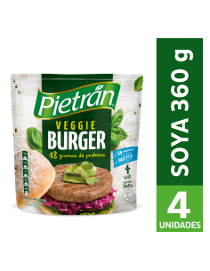 HAMBURGUESA VEGGIE PIETRAN PQ360 GRAMOS