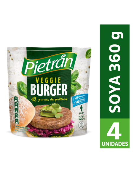 HAMBURGUESA VEGGIE PIETRAN PQ360 GRAMOS
