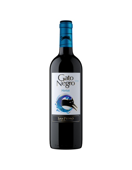 VINO GATO NEGRO MERLOT BOTELLA 750 MILILITRO