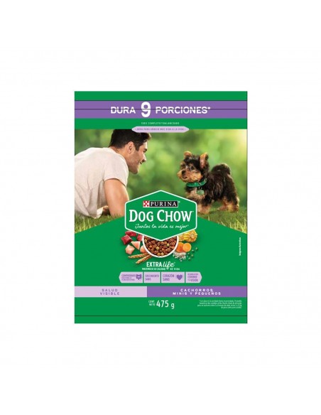 DOG CHOW CACHORRO  MINIS PEQUEÑOS BOLSA 475 GRAMOS
