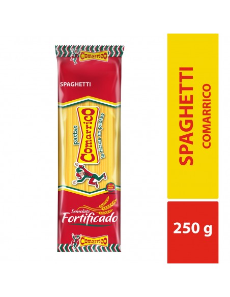PASTA COMARRICO SPAGUETTI  BOLSA 250 GRAMOS