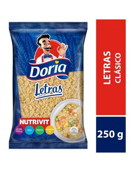 PASTA DORIA LETRA  BOLSA 250G