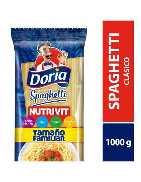 PASTA DORIA SPAGHETTI  BOLSA 1000 GRAMOS