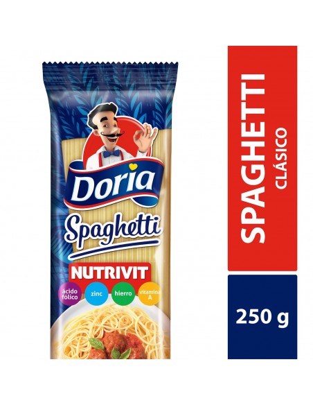 PASTA DORIA SPAGUETTI  BOLSA 250 GRAMOS