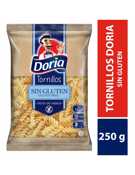 PASTA DORIA TORNILLO SIN GLUTEN  BOLSA 250 GRAMOS