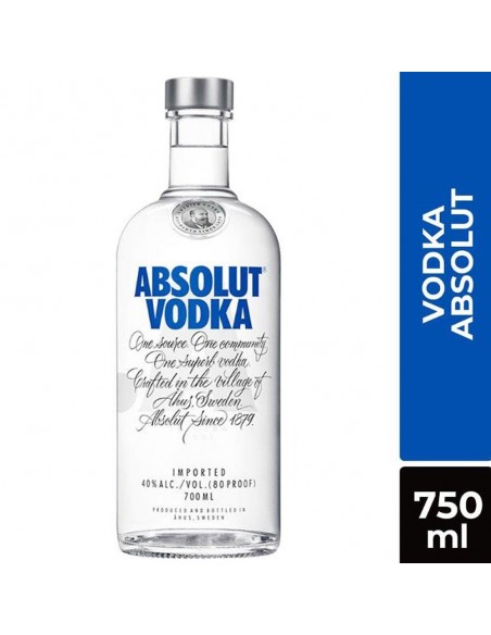 VODKA ABSOLUT BOTELLA 700 MILILITRO