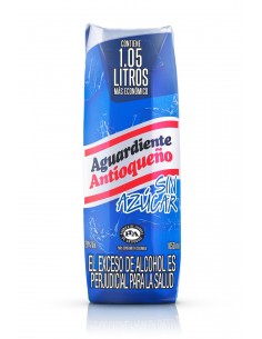 AGUARDIENTE ANTIOQUENO SIN AZUCAR TETRABRIK1.05 LITRO