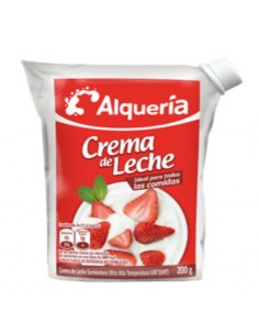 CREMA DE LECHE ALQUERIA  BOLSA 180 GRAMOS