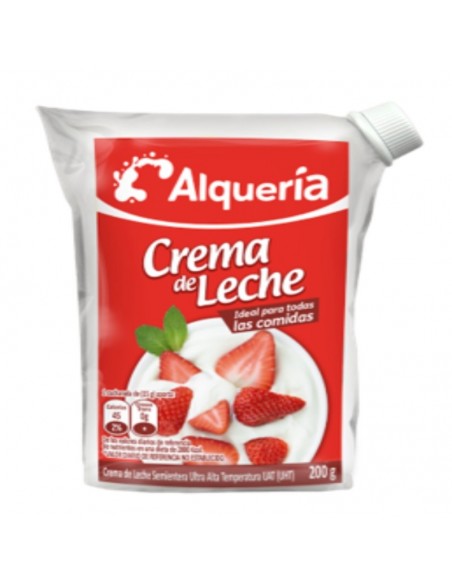 CREMA DE LECHE ALQUERIA  BOLSA 180 GRAMOS