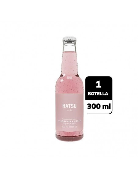 GASEOSA HATSU SODA FRAMBUESA BOTELLA 300 MILILITRO