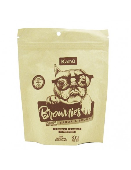 BROWNIES KANU PERROS  BOLSA 80 GRAMOSxUND