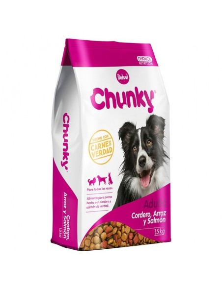 CHUNKY PERROS CORDERO SALMON ADULTO BOLSA 1.5 KILO