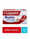 OF CREMA COLGATE MAXWHITE x 3UN x 75ML