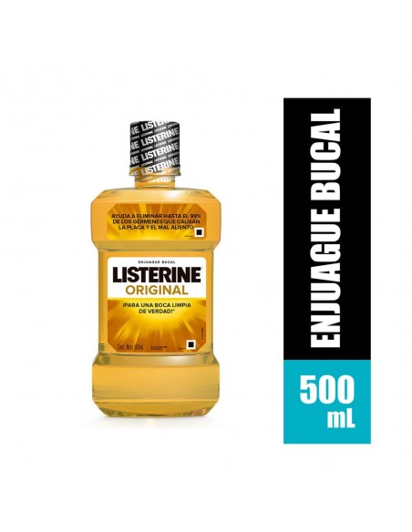 ENJUAGUE LISTERINE ORIGINAL PET500 MILILITRO