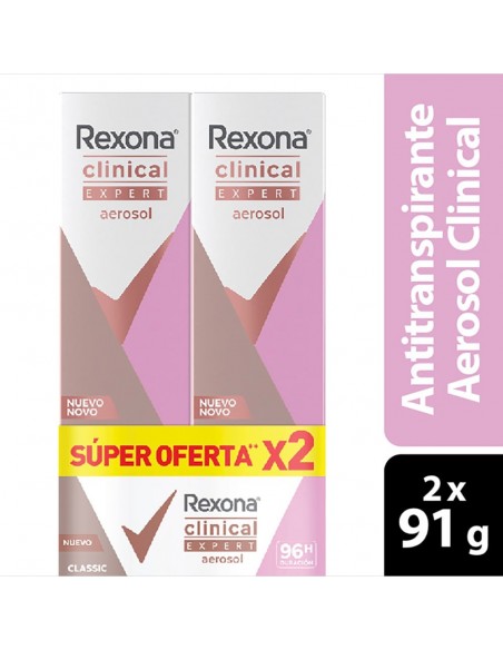 OFERTA DESODORANTE REXONA CLINICAL WOMEN AEROSOLx2Ux91G
