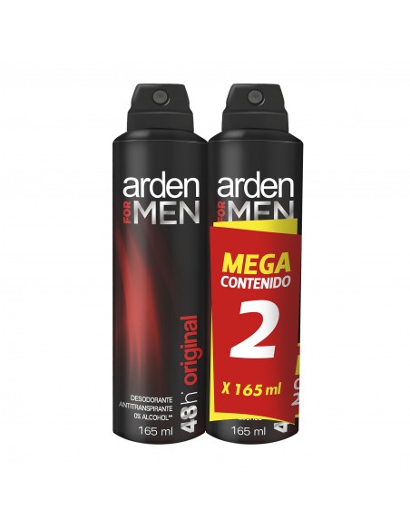 OFERTA DESODORANTE ARDEN FOR MEN ORIGINAL AEROSOL 165 MILILITROx2 UNIDAD