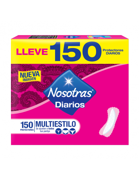 PROTECTOR NOSOTRAS MULTIESTILO CAJA 150 UNIDAD