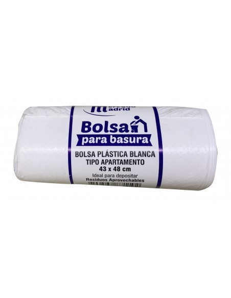 BOLSA BASURA MADRID RESID.BLANCA 43x48CM