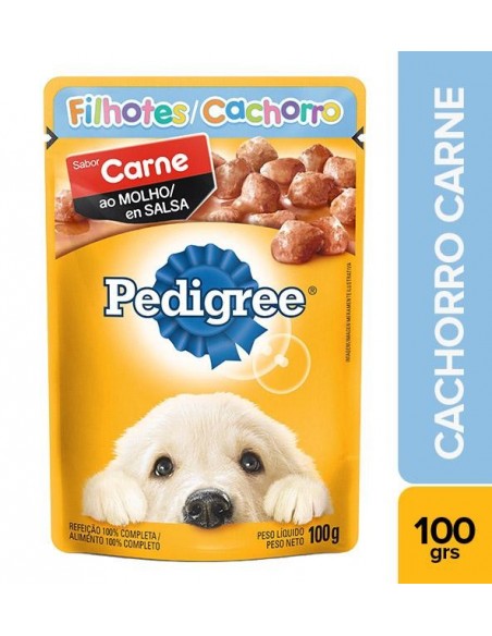 PEDIGREE POUCHE CACHORRO CARNE  SOBRE 100 GRAMOS