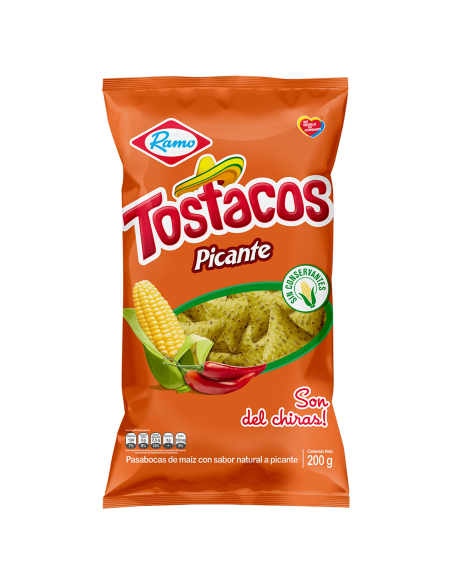 TOSTACOS RAMO PICANTE  BOLSA 200GxUN