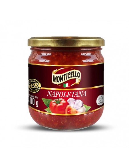 SALSA NAPOLITANA MONTICELLO  FRASCO 400 GRAMOS