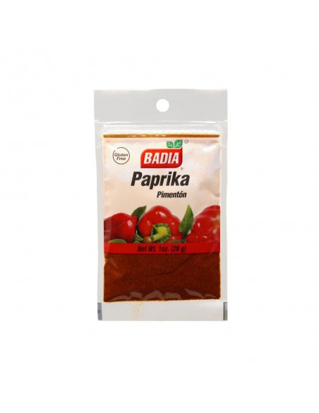 PIMENTON POLVO BADIA  SOBRE 28 GRAMOS CAJA 12 UNIDAD