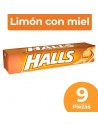 HALLS LIMÓN CON MIEL BARRA x 9u