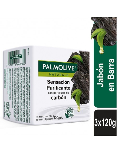 JABON PALMOLIVE CARBON 3BARRA X110 GRAMOS