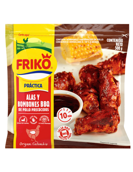 BOMBONES DE POLLO BBQ FRIKOx500 GRAMOS