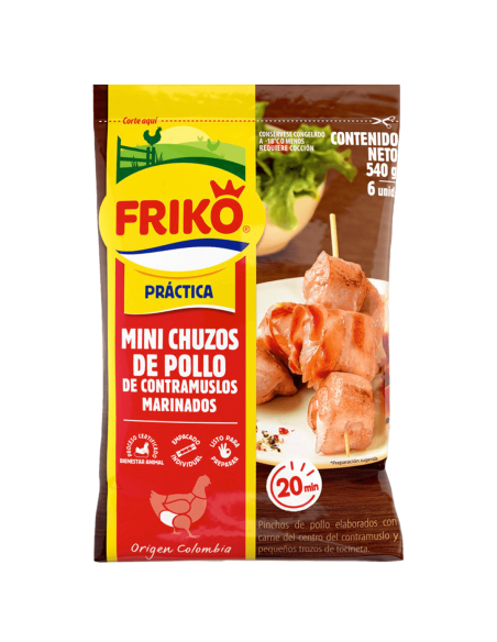 MINI CHUZOS DE POLLO FRIKO  BOLSA 6 UNIDADx540 GRAMOS