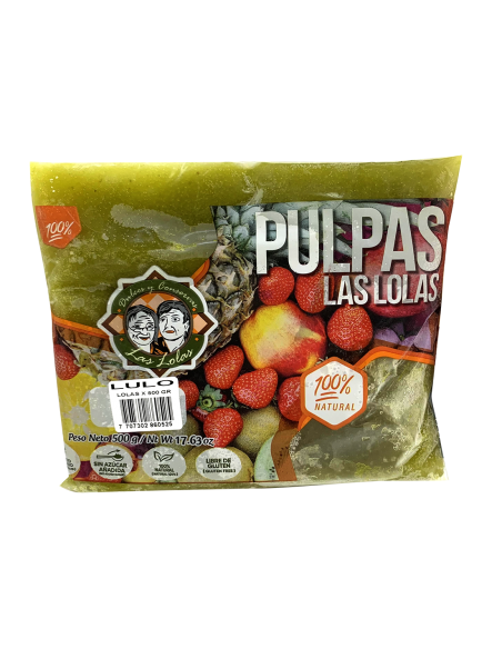 PULPA LAS LOLAS LULO  BOLSA X500 GRAMOSxUND