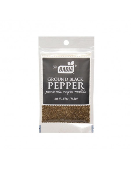 PIMIENTA NEGRA BADIA MOLIDA  SOBRE 14.2 GRAMOS